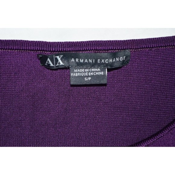 A/X Armani Exchange Bandage Front Zipper Mini Skirt Purple Size Sm - Picture 6 of 6